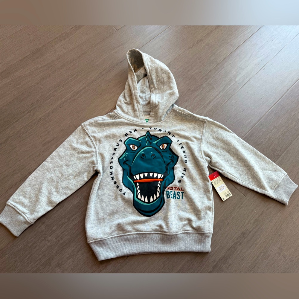 NWT Boys Size 7 365 Garanimals TRex sweat set